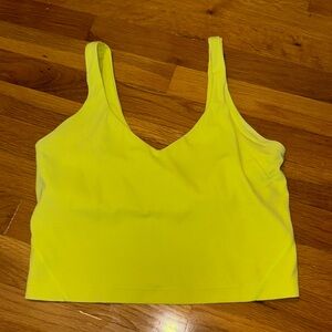 yellow lululemon tank top